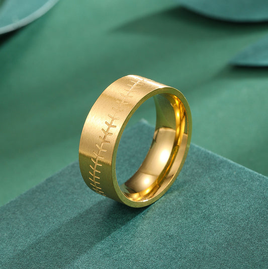Anillo de Acero Inoxidable Dopamina para Parejas