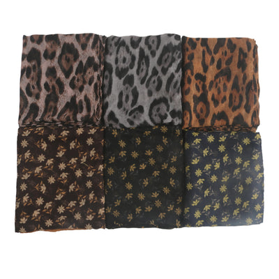 Pañuelo de Seda con Estampado Leopardo Clásico para Mujer - Image 3