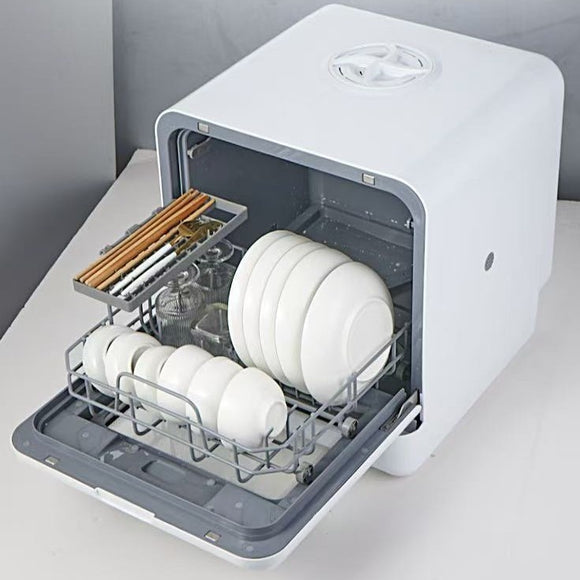 Lavavajillas Automático Inteligente con Desinfección, Secado y Tanque de Agua