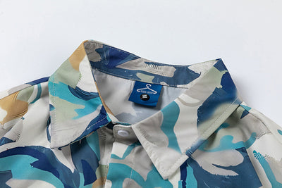 Camisa Estampada con Diseño de Flores en Óleo para Hombre - Image 16