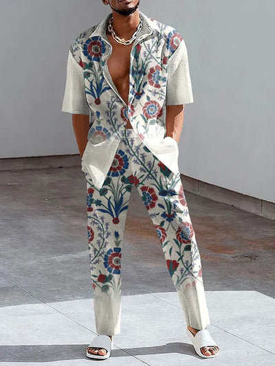 Conjunto de Pantalón y Camisa Manga Corta con Efecto 3D - Image 6