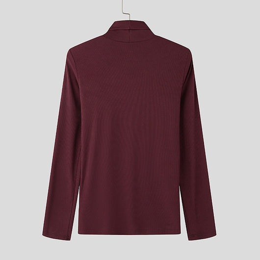 Suéter Cuello Alto para Hombre con Botones - Diseño Clásico Europeo - Image 19