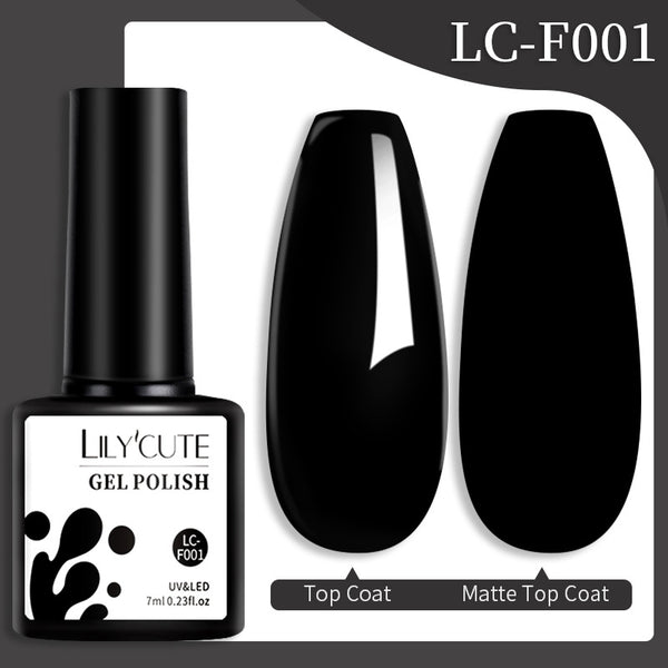 Set de Pegamento para Uñas con Brillo de Color Sólido - Image 36