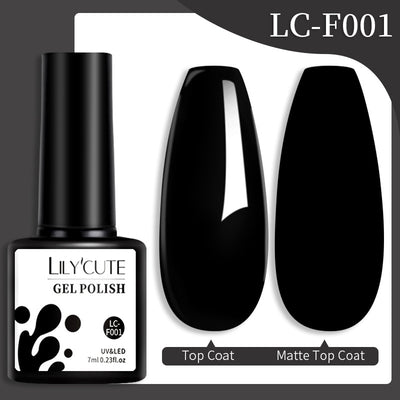 Set de Pegamento para Uñas con Brillo de Color Sólido - Image 36