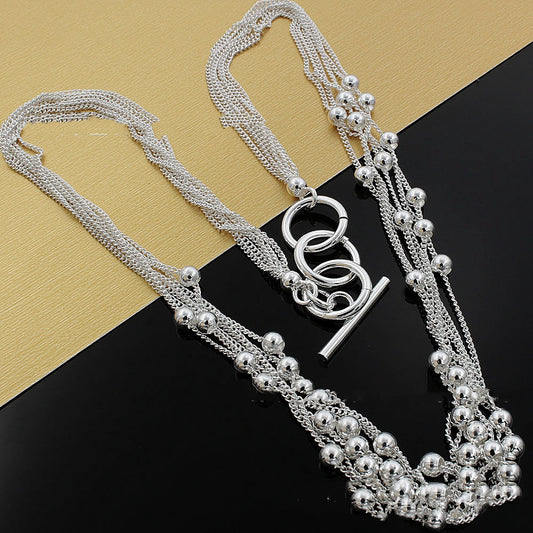 Collar de Perlas con Chapado en Plata - Image 2