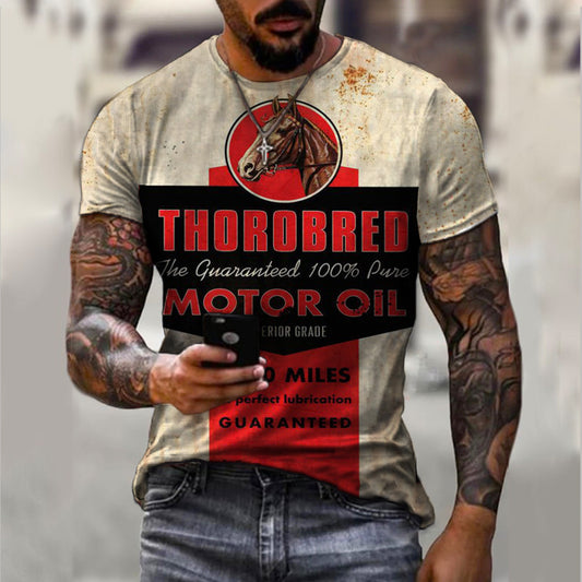 Camiseta Deportiva Slim Fit para Hombre con Diseño Estampado