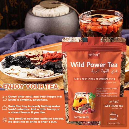 Té de Energía Natural para Hombres - Suplemento Herbal Certificado GMP - Image 4
