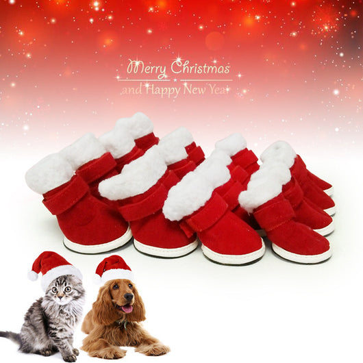 Zapatos Navideños Cálidos y Acogedores para Mascotas - Image 6
