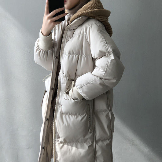 Chaqueta Acolchada Suelta con Capucha para Mujer - Image 8