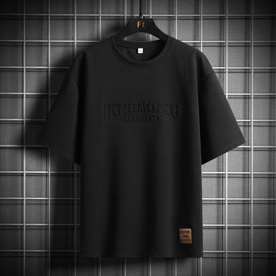 Camiseta Suelta de Algodón para Hombre Talla Grande - Manga Corta Verano - Image 9