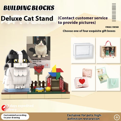Bloques de Construcción Mascota Personalizada - Figura de Perro y Gato - Image 3