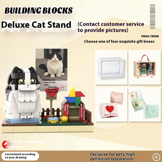 Bloques de Construcción Mascota Personalizada - Figura de Perro y Gato - Image 3