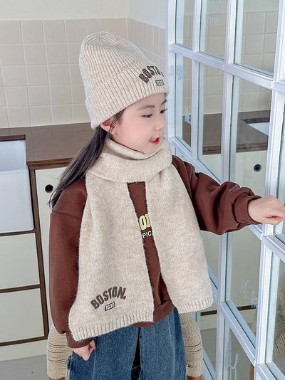 Conjunto de Gorro y Bufanda para Niños - 2 Piezas Bordado para Otoño e Invierno - Image 15