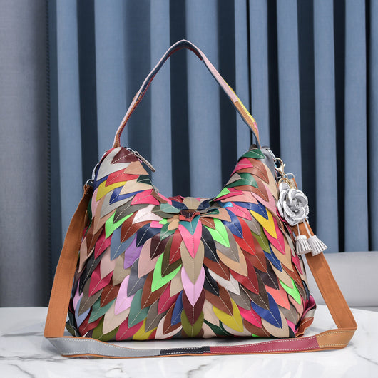 Bolso de Cuero Suave para Mujer con Capacidad Extra y Detalle de Costura Hoja - Image 10