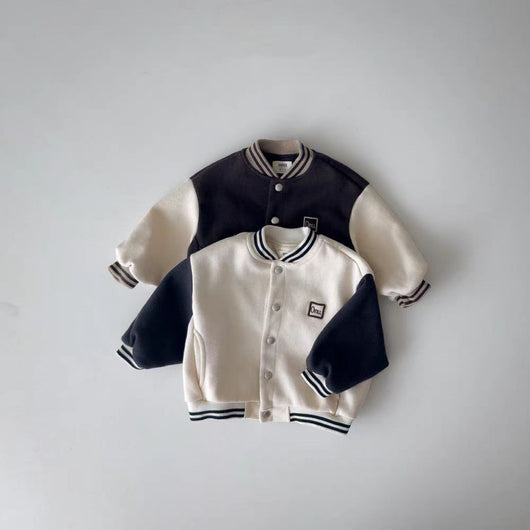 Chaqueta de Béisbol Infantil con Costuras Decorativas