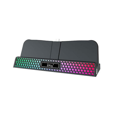 Base de Carga con Soporte Fijo y Lámpara RGB para Consolas de Juego - Image 8