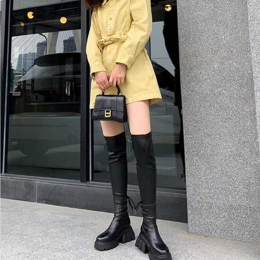 Botas Altas Stretch con Suela Gruesa para Mujer - Image 10
