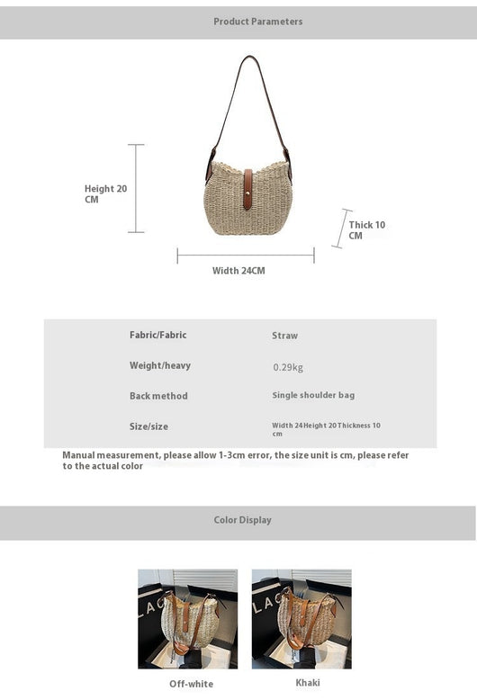 Bolsa Tejida Cruzada Casual Minimalista - Image 8