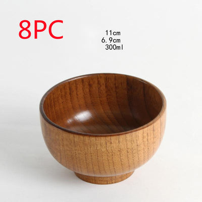 Cuenco de Madera de Azufaifa Estilo Japonés Natural - Image 19