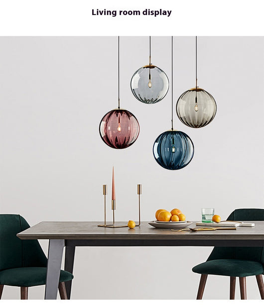 Lámpara Colgante de Cristal Ondulado con Diseño Minimalista Moderno - Image 23