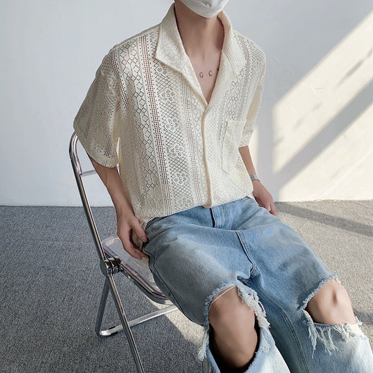 Camisa Fresca de Manga Corta para Hombre - Perfecta para el Verano - Image 7