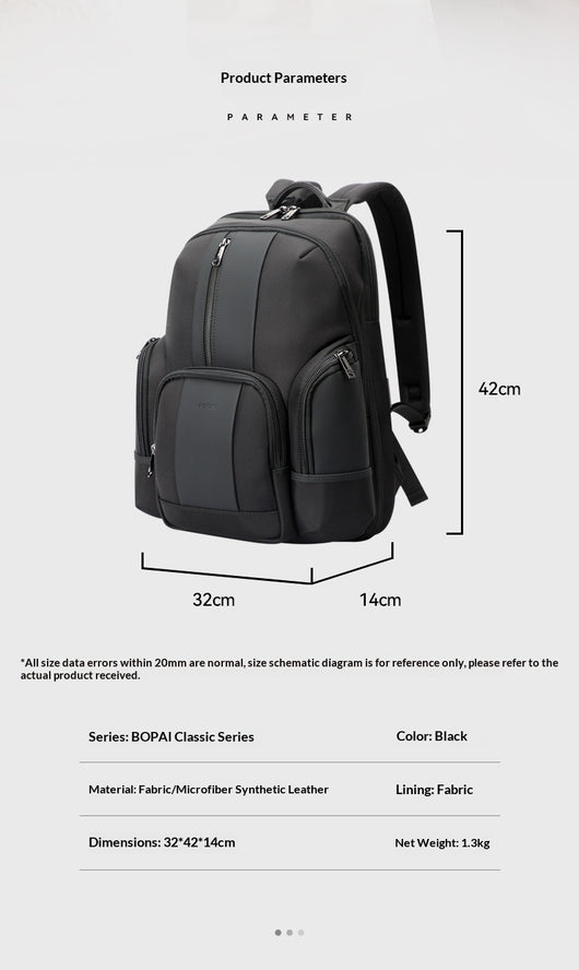 Mochila Ejecutiva Multifuncional para Hombre con Descarga de Peso - Image 13