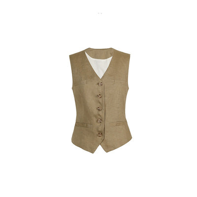 Chaleco de Lino Verano para Mujer sin Mangas - Image 8