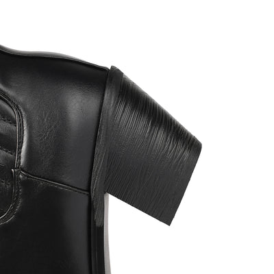 Botas Martin de Tacón Medio para Mujer - Diseño Clásico Minimalista - Image 8