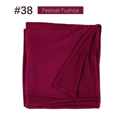 Bufanda de Jersey de Algodón Mercerizado con Puntas Cerradas - Image 43