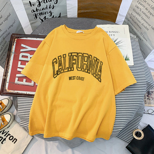 Playera Casual Harajuku para Mujer con Estampado Verano - Image 19