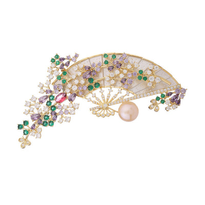 Broche Abanico Retro Elegante para Cheongsam - Image 8