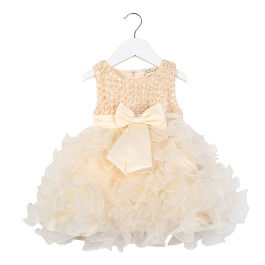 Vestido de Dama de Honor con Flores para Niña - Image 5