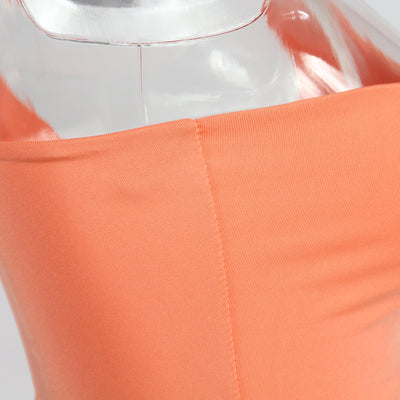 Vestido Asimétrico Plisado con Detalle de Bolsa en la Cadera - Image 38