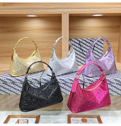 Bolso de Noche Elegante con Strass - Cartera de Gran Capacidad para Mujer - Image 25