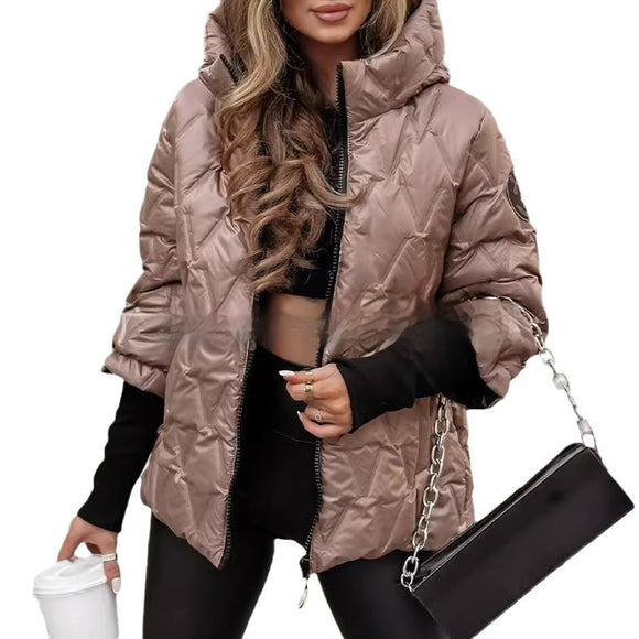 Chaqueta Suelta con Capucha y Parches de Algodón para Hombre y Mujer