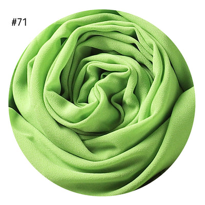 Pañuelo de Gasa Perlada en Colores Sólidos - Cobertura Elegante Monocromática - Image 74