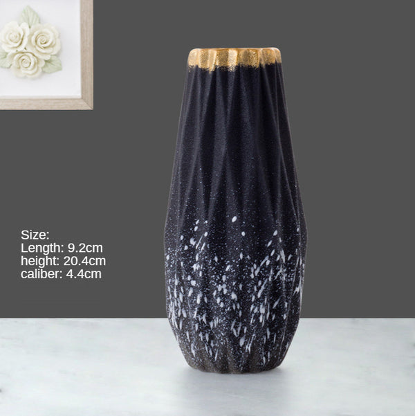 Florero de Cerámica Esmerilada para Flores Secas - Decoración Hidropónica Minimalista