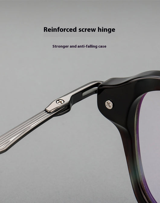 Gafas Retro de Titanio Puro con Montura de Lámina Metálica - Image 13
