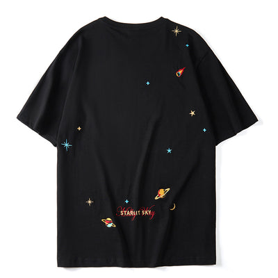 Playera Bordada Cielo Estrellado de Manga Corta - Image 10