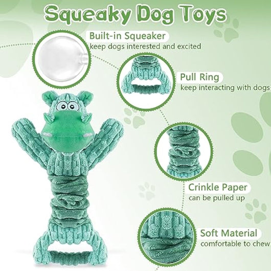 Juguetes para Perros Chirriantes de Peluche - Juegos de Tracción para Mascotas Pequeñas, Medianas y Grandes - Image 5