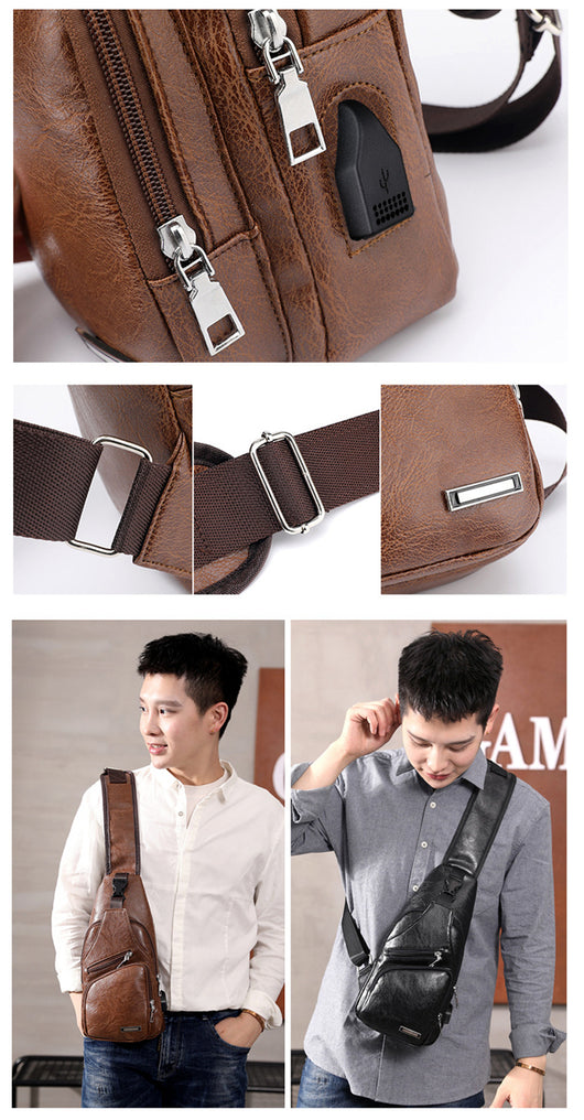 Bolsa Mensajero con Carga USB - Mochila Portátil Inteligente - Image 18