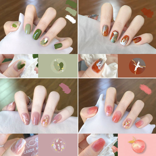 Stickers de Uñas 3D Sin Horno - Impermeables y Duraderos