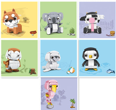 Set de Bloques Constructores Animales Kaola Keji - 3000 Piezas Creativas - Image 17