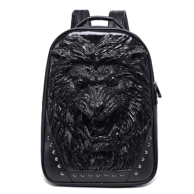 Mochila Unisex con Diseño 3D de León Furioso - Image 5