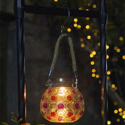 Luz Decorativa Solar Impermeable con Diseño de Onda y Puntos - Image 9