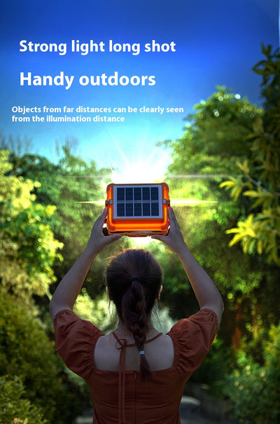 Lámpara Solar Portátil de Emergencia 5 en 1 para Camping y Exteriores - Image 12