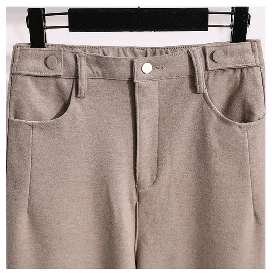 Pantalones de Lana Cintura Alta Sueltos y Reductores - Image 18