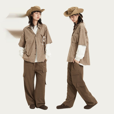 Camisa Retro Japonesa Suelta Estilo Universitario - Image 3