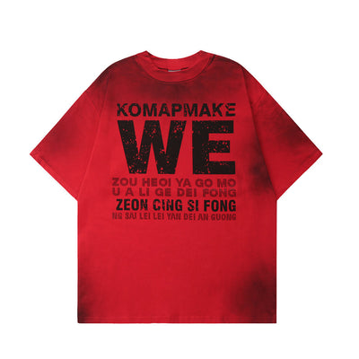 Camiseta Tie-Dye Estampada de Manga Corta para Hombre - Image 2