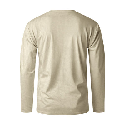 Polera Cuello Redondo Textura Waffle para Hombre - Image 14